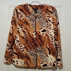 Petite large Investments petites leopard jacket